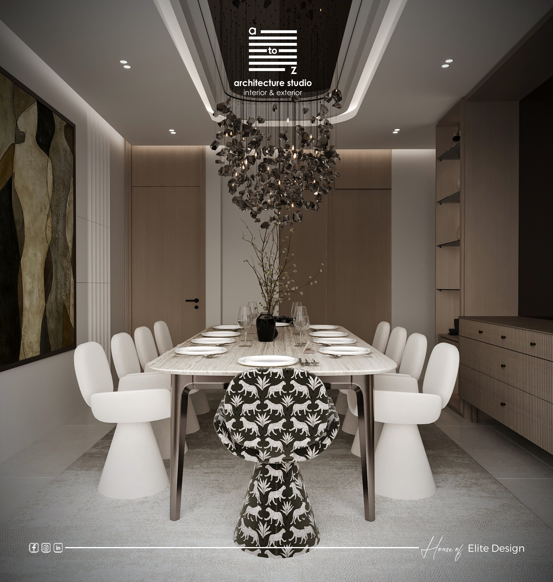 简约餐厅丨United Arab EmiratesAbu Dhabi丨A2Z Architects™-11