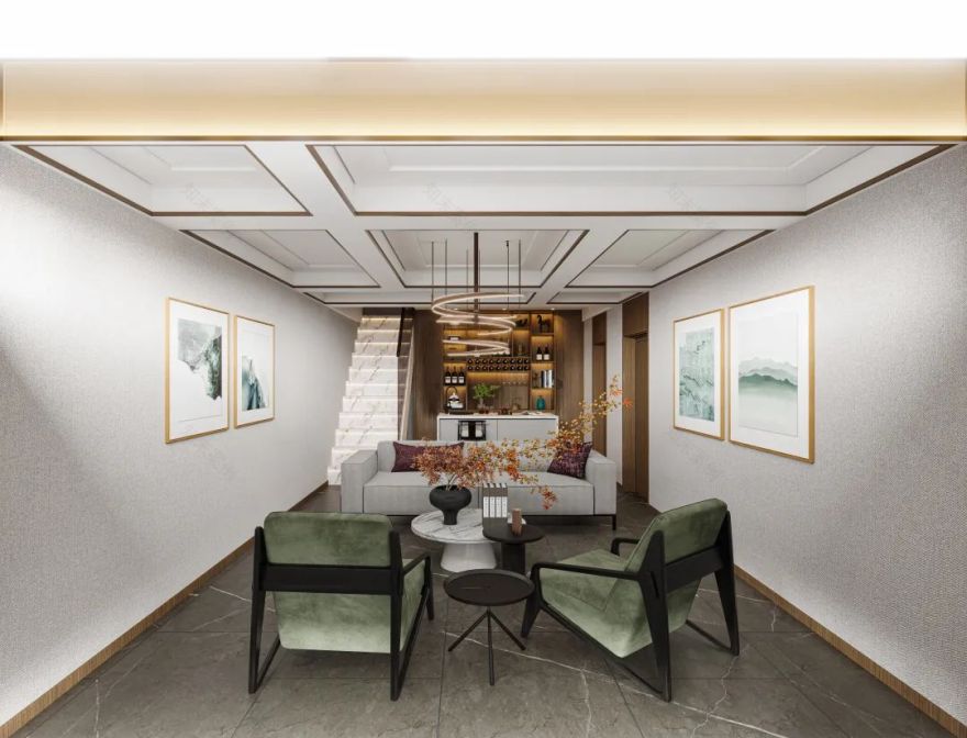 西安紫薇田园都市F区新中式风家居设计丨中国西安丨西安·大小空间设计-78