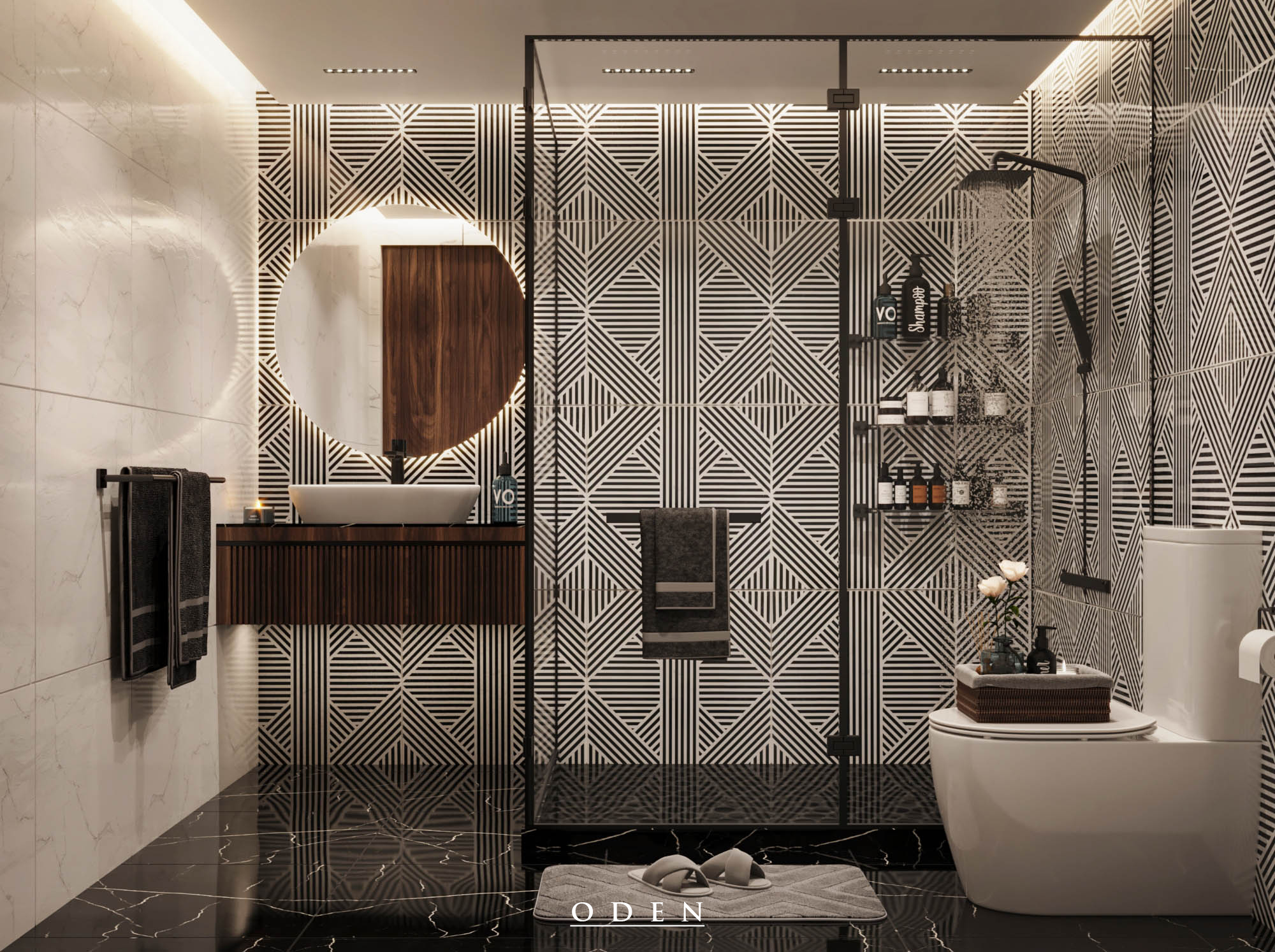 劣势方浴室  奥登丨美国-4