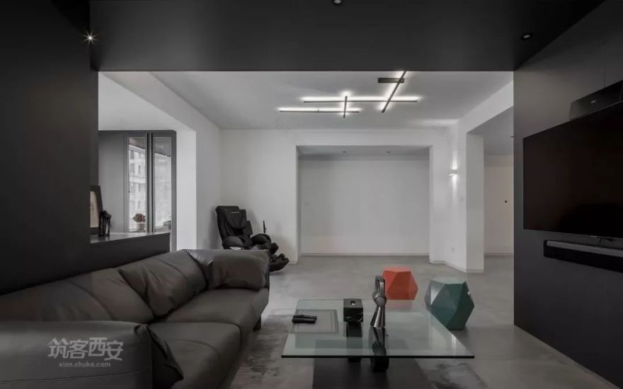 180㎡现代三室改一室,开放空间诠释自由生活-15