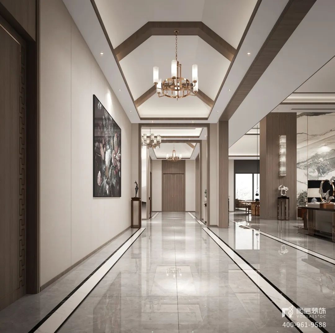 尚层装饰 2600 平气韵大宅 | 新中式风格的美学盛宴-16