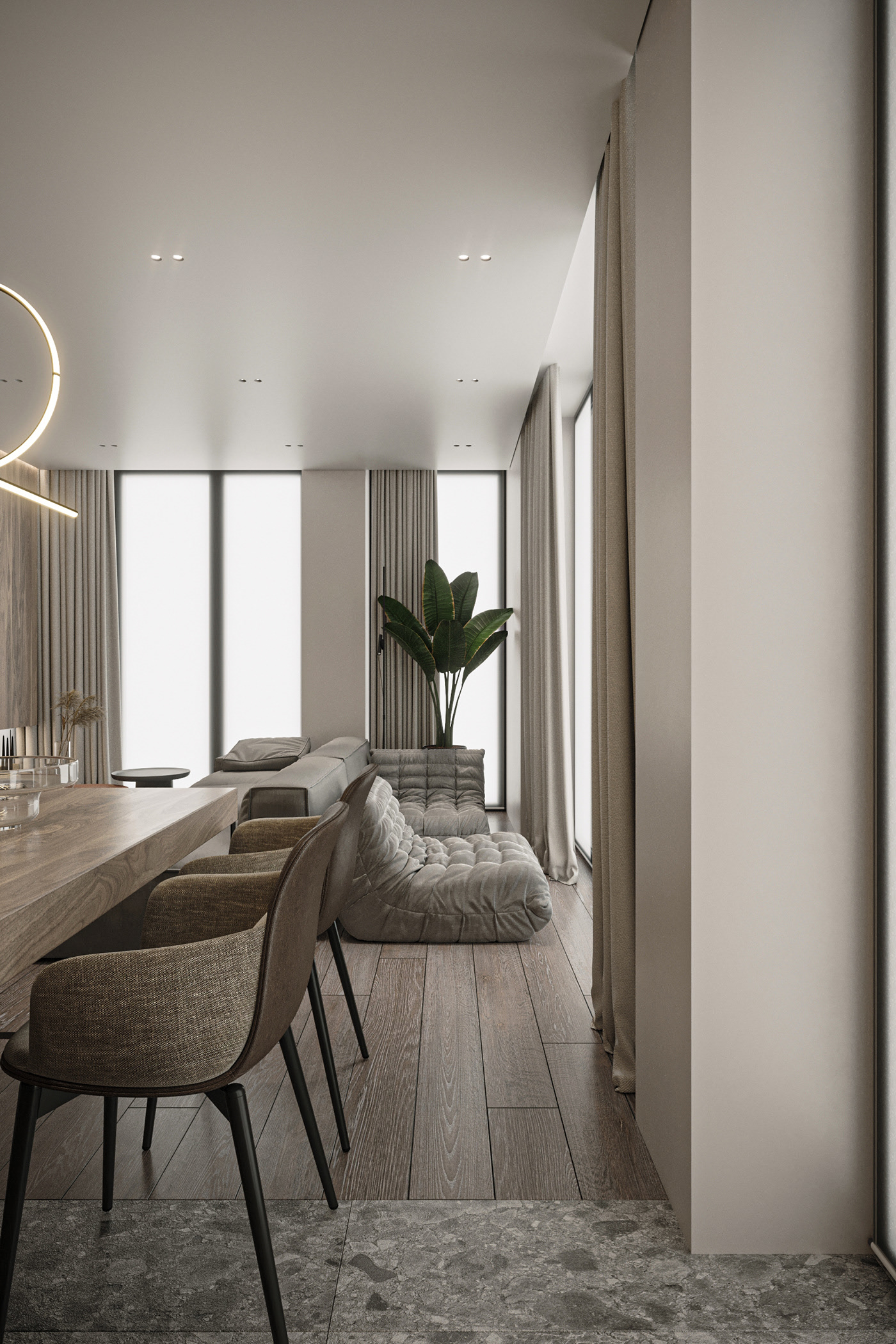 60平，现代质朴空间设计-9