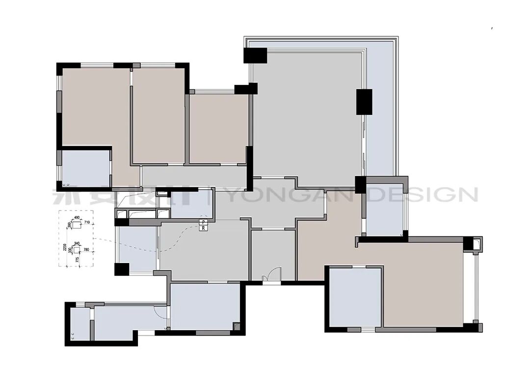 永安新作丨山语清晖316㎡【冰雪融动般的恢弘空间乐章】-24