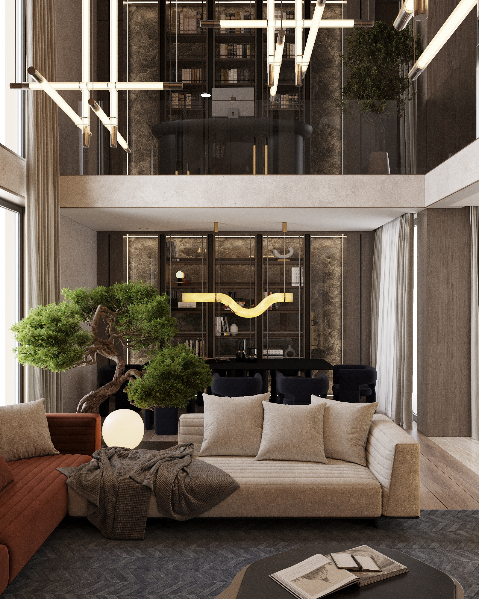 Villa Living Room Design-1