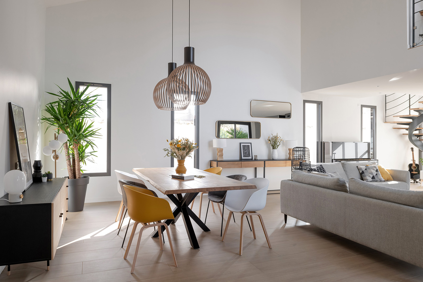 村庄房屋改造成现代别墅项目丨法国丨Soleil Noir（室内建筑师）,Skéa Designer-9