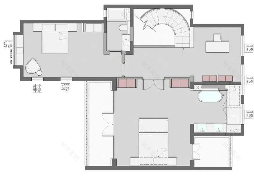 融创揽月府·赵志远设计·现代侘寂风格·380㎡合院丨青马别墅空间设计-41