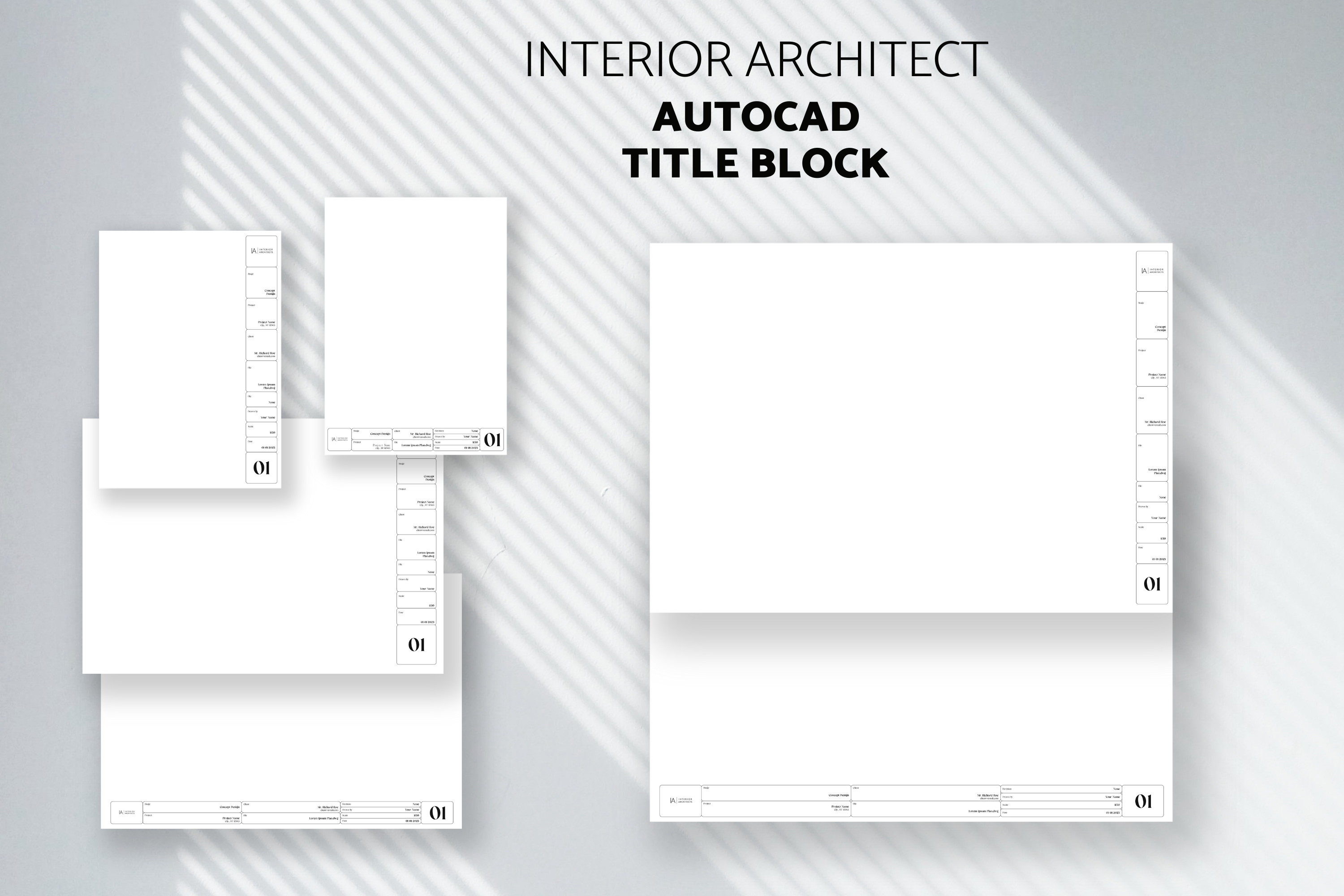 Architecture Title Block Autocad Templates-8