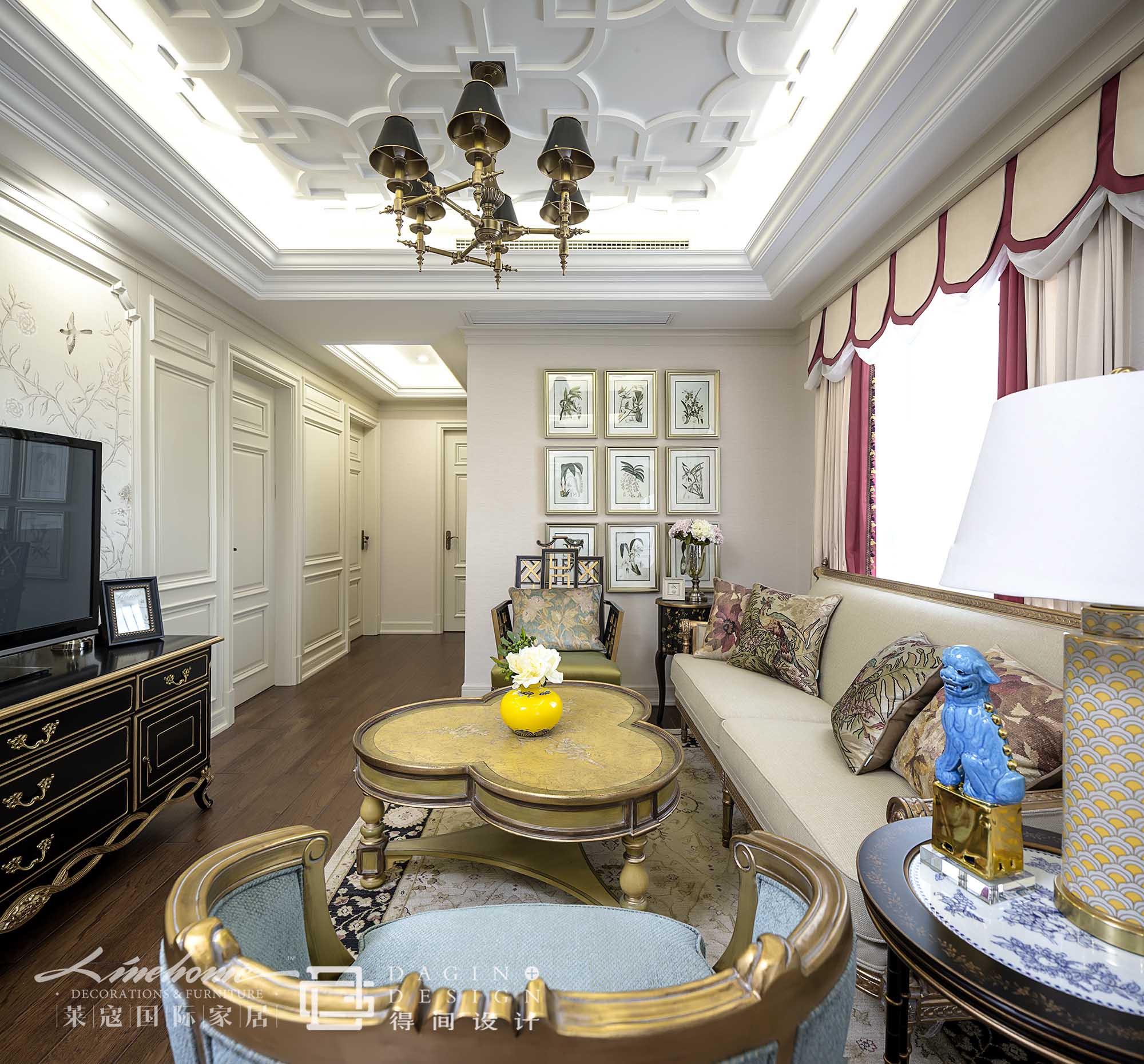 恒大首府美式混搭复式空间-47