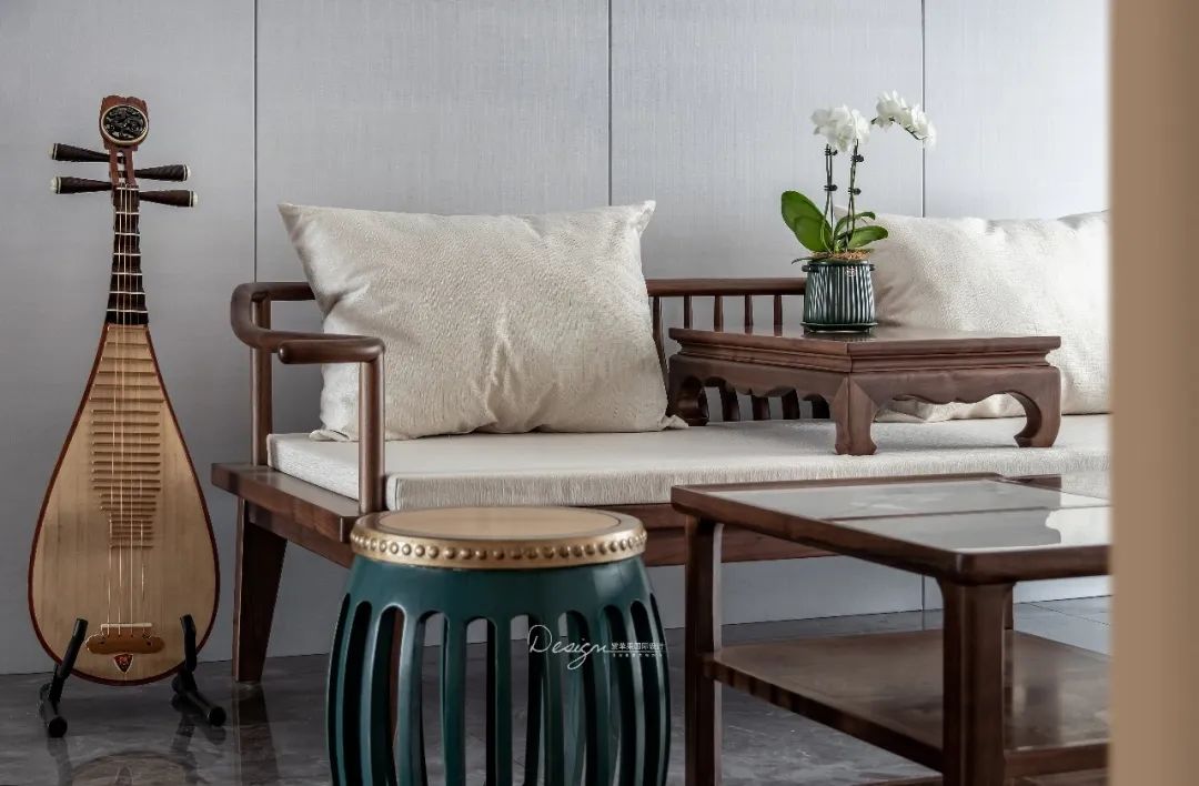 琴韵新中式,雅致福宅的设计魅力丨紫苹果装饰集团-27