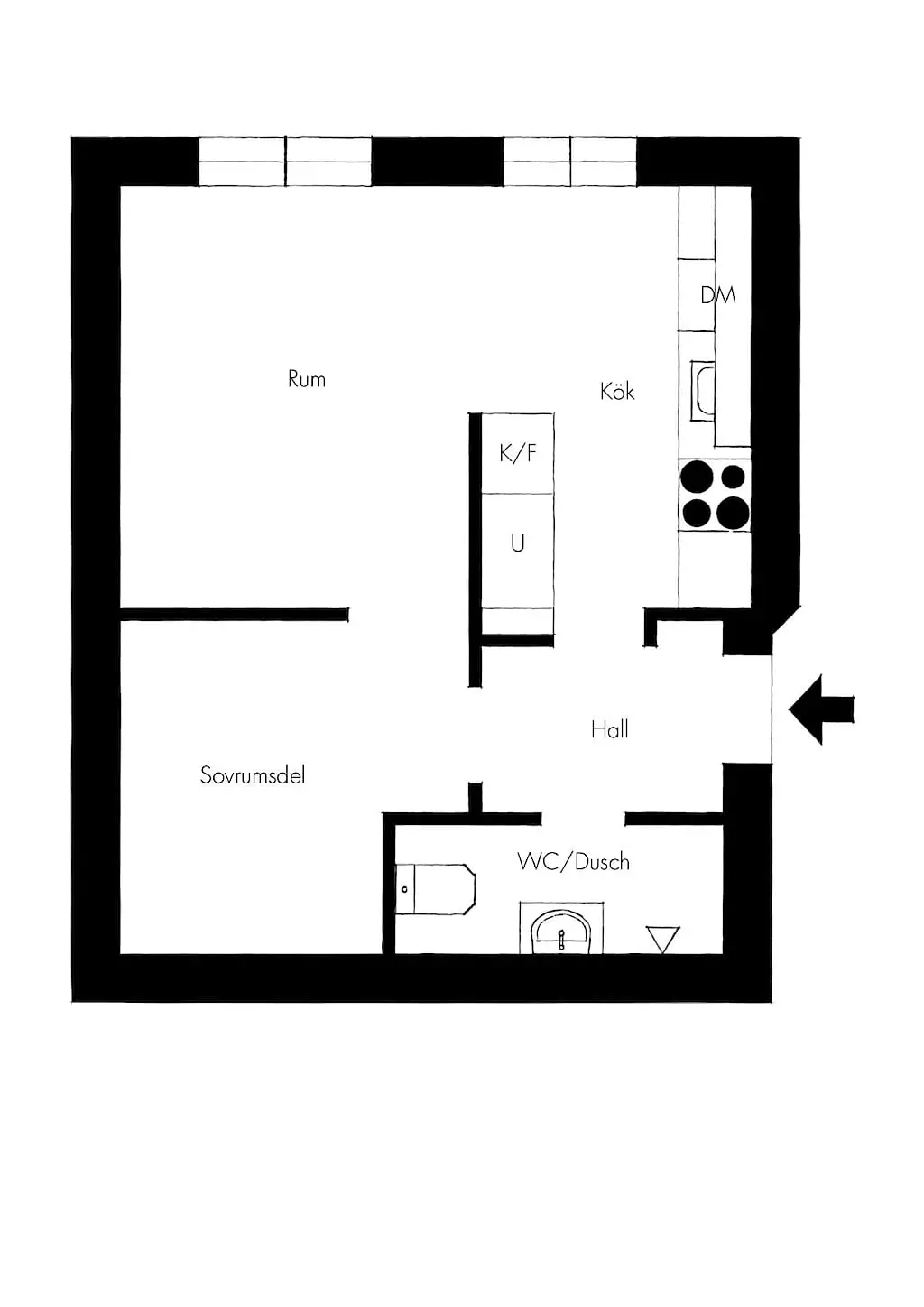 34 平米瑞典灵感小屋 | 色彩布局巧分区-25