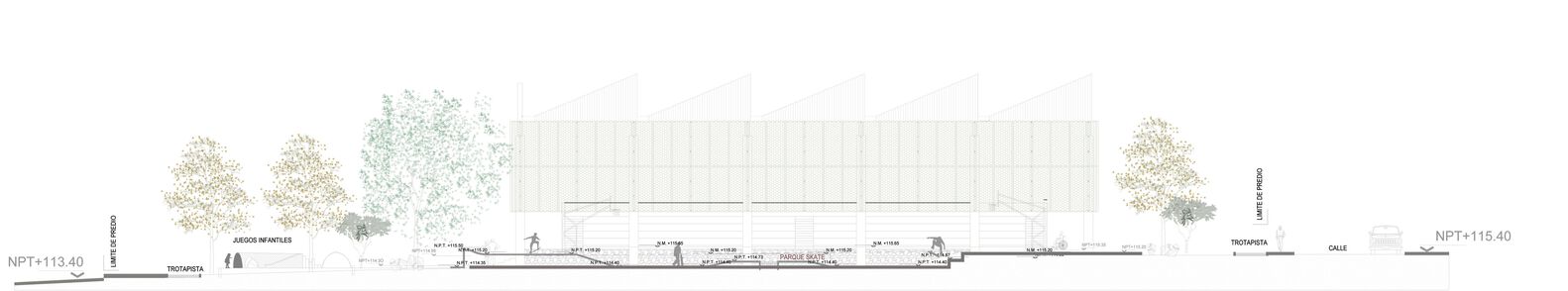 花园阴影 · 沙漠城市的公共空间基础设施丨墨西哥-47