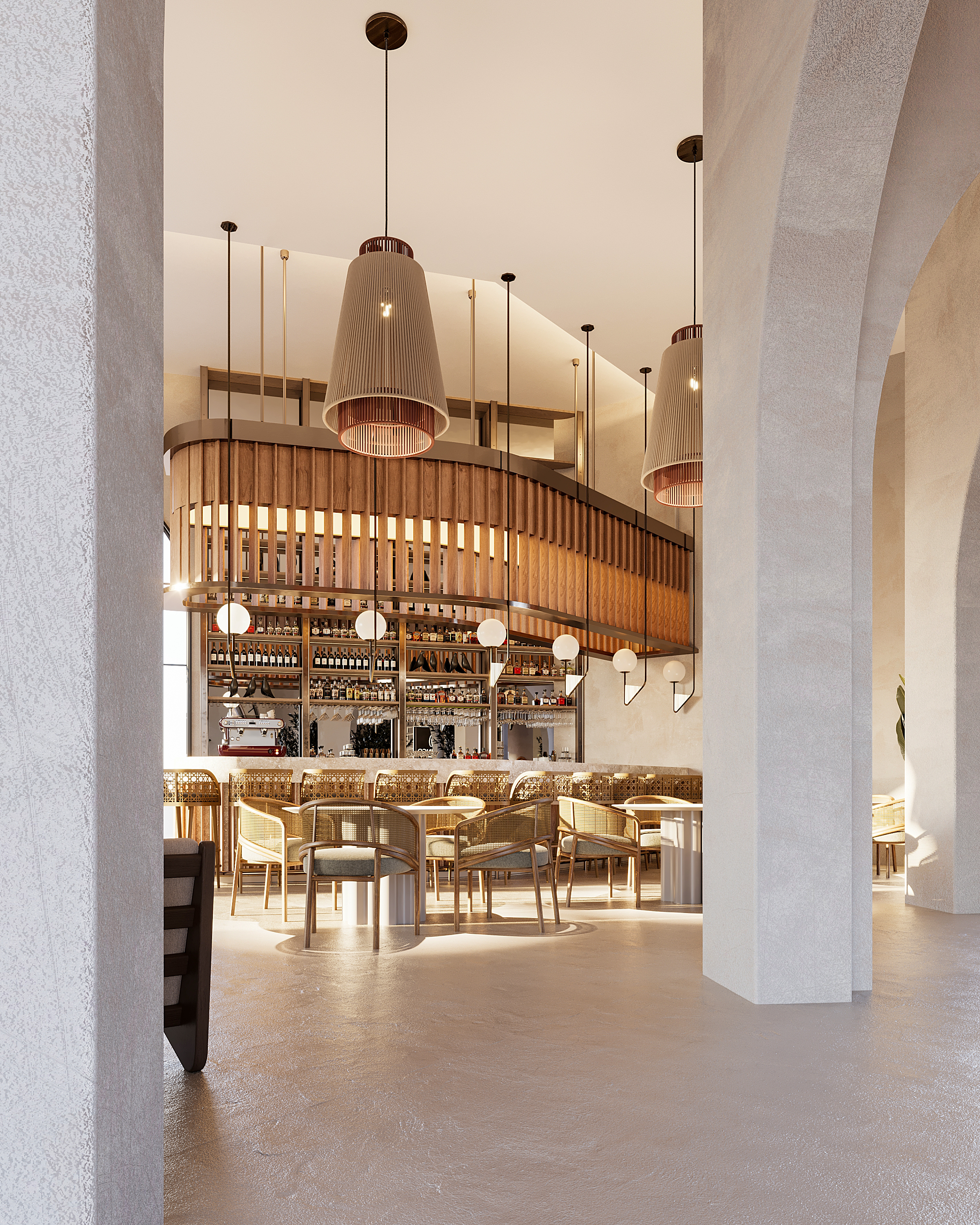 火烈鸟度假村接待厅设计丨埃及丨Mo Ashraf-10