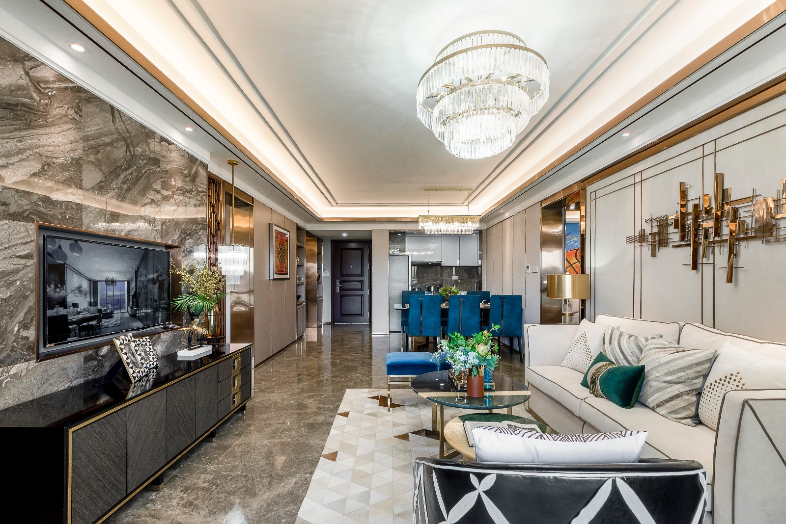 惠州奢华美式样板房 | 上森设计诠释精致生活品味-1