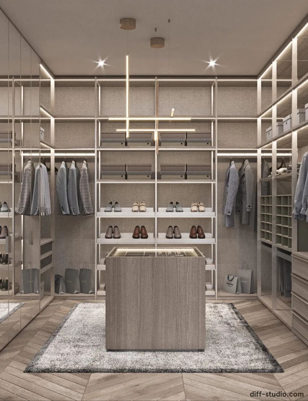 乌克兰基辅 1600㎡新古典奢华大宅丨Diff.Studio-51