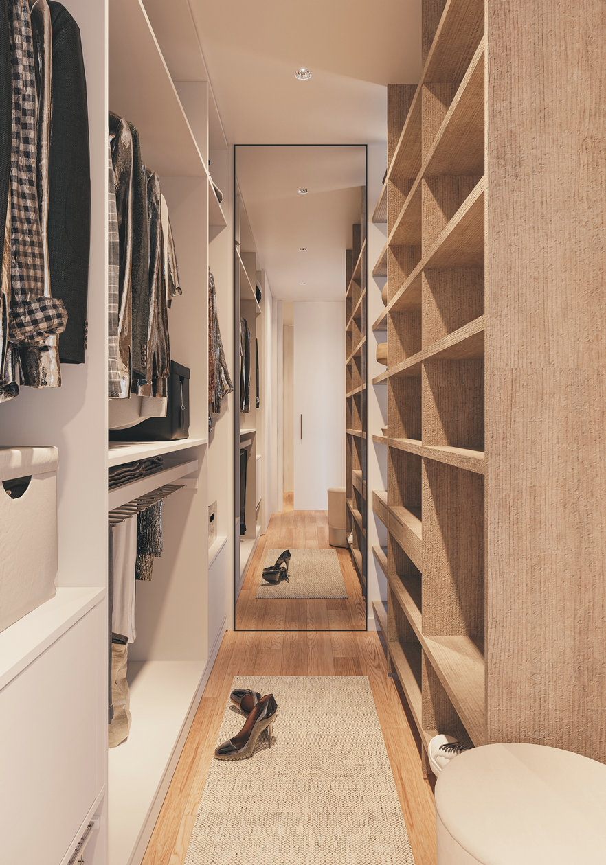 奶油色系小空间公寓设计-9