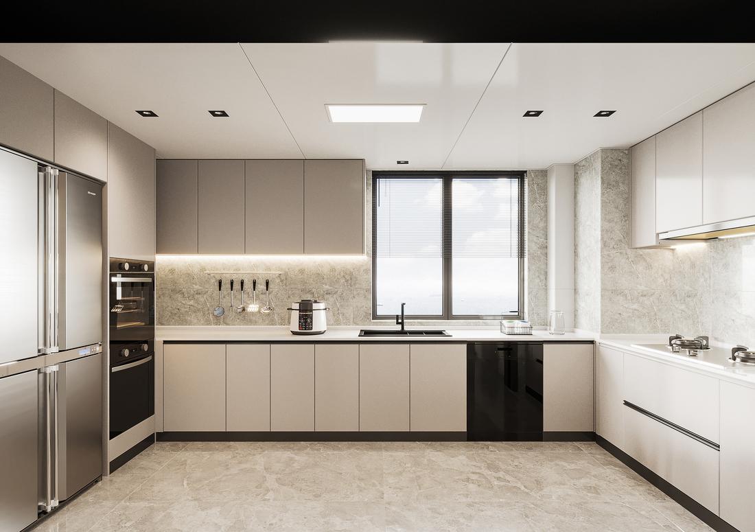 芜湖宜禾设计丨平层丨
美设奖×最佳居住空间奖（效果图）×无垠-11