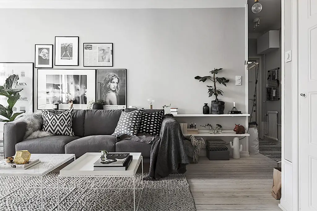 北欧小户型的灰色魅力-14