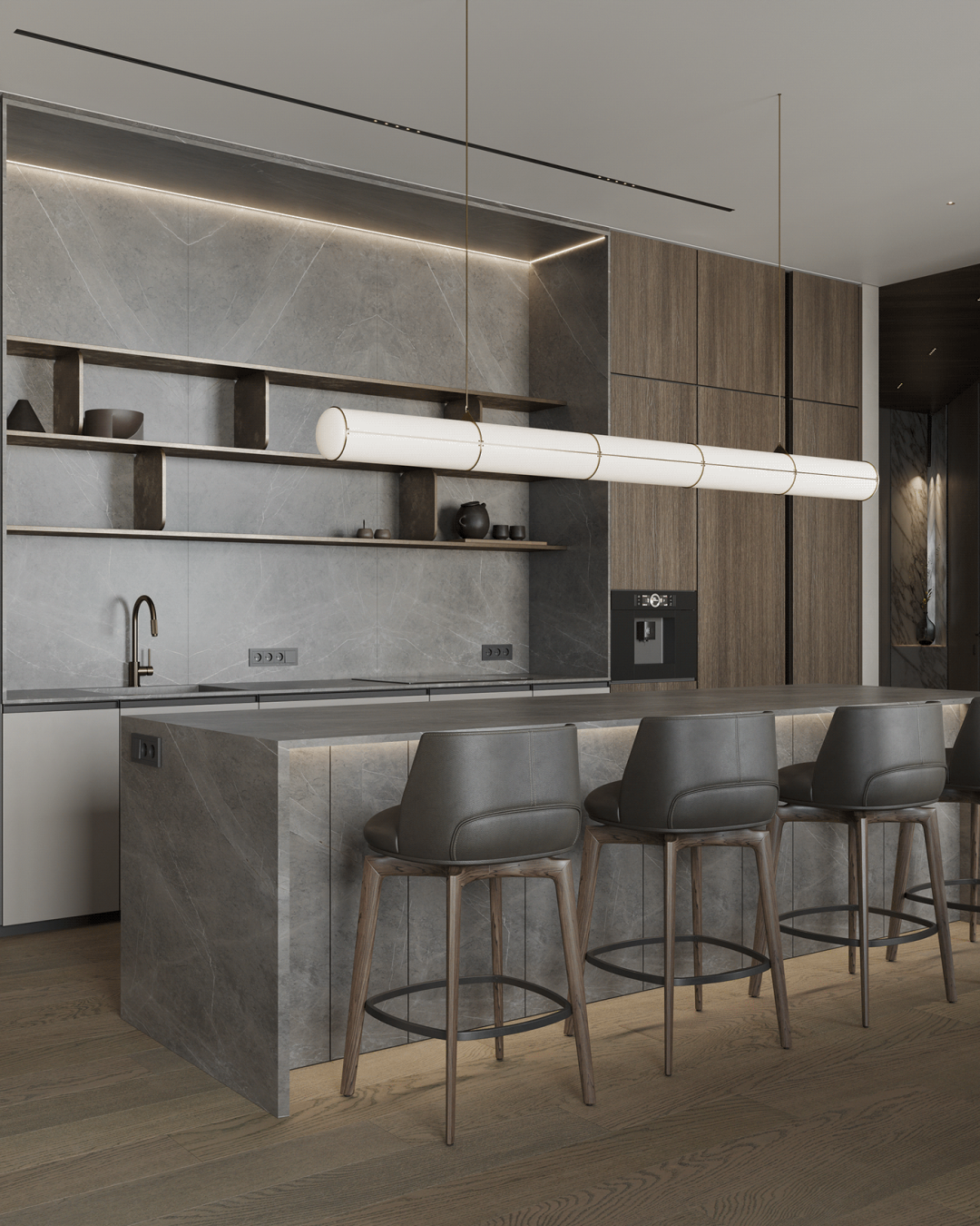 低调奢华的顶层公寓设计丨Diana Stoieva-7