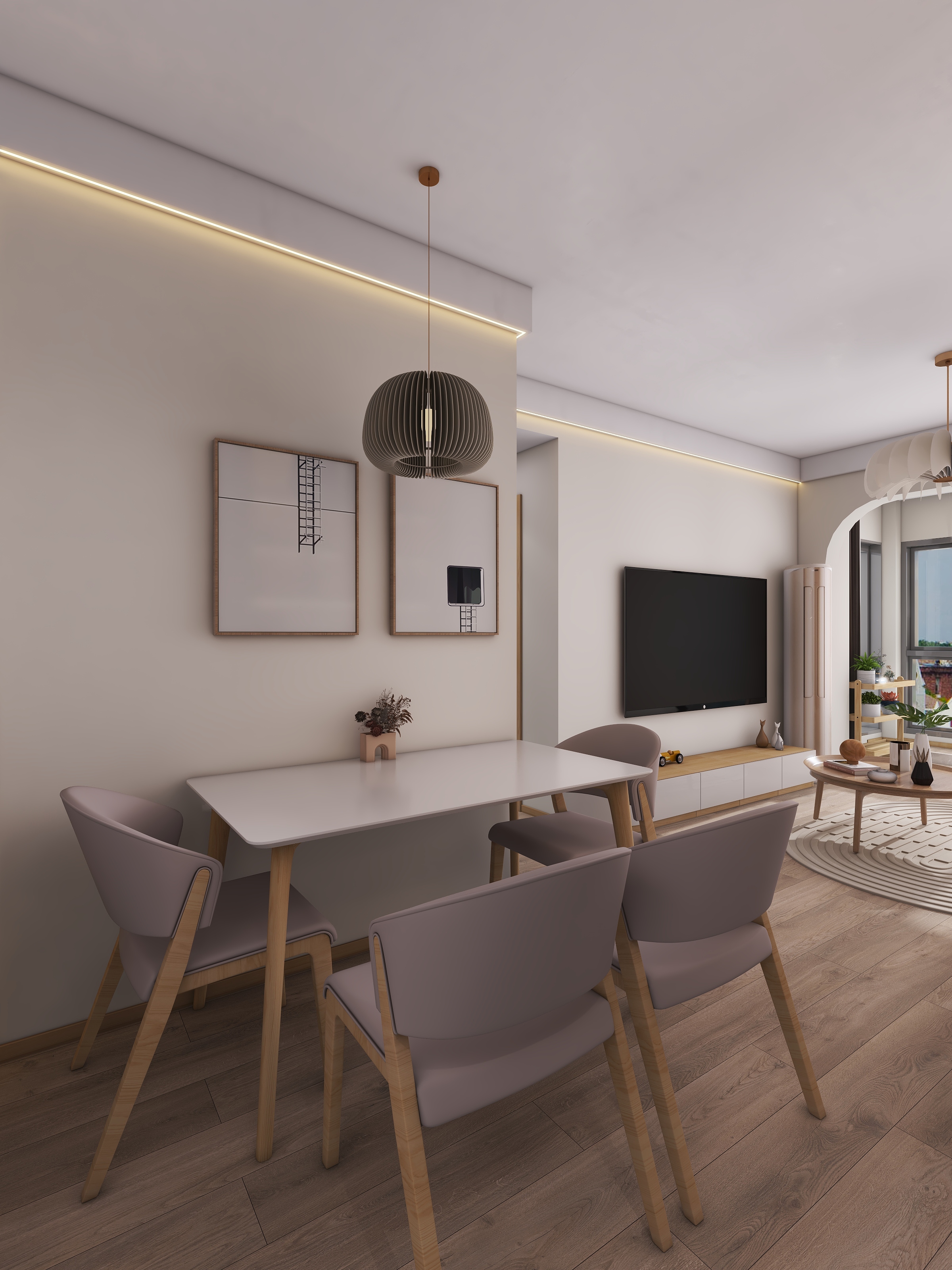 四川成都汇厦少城锦官郡（67平方日式原木风两居室）-14