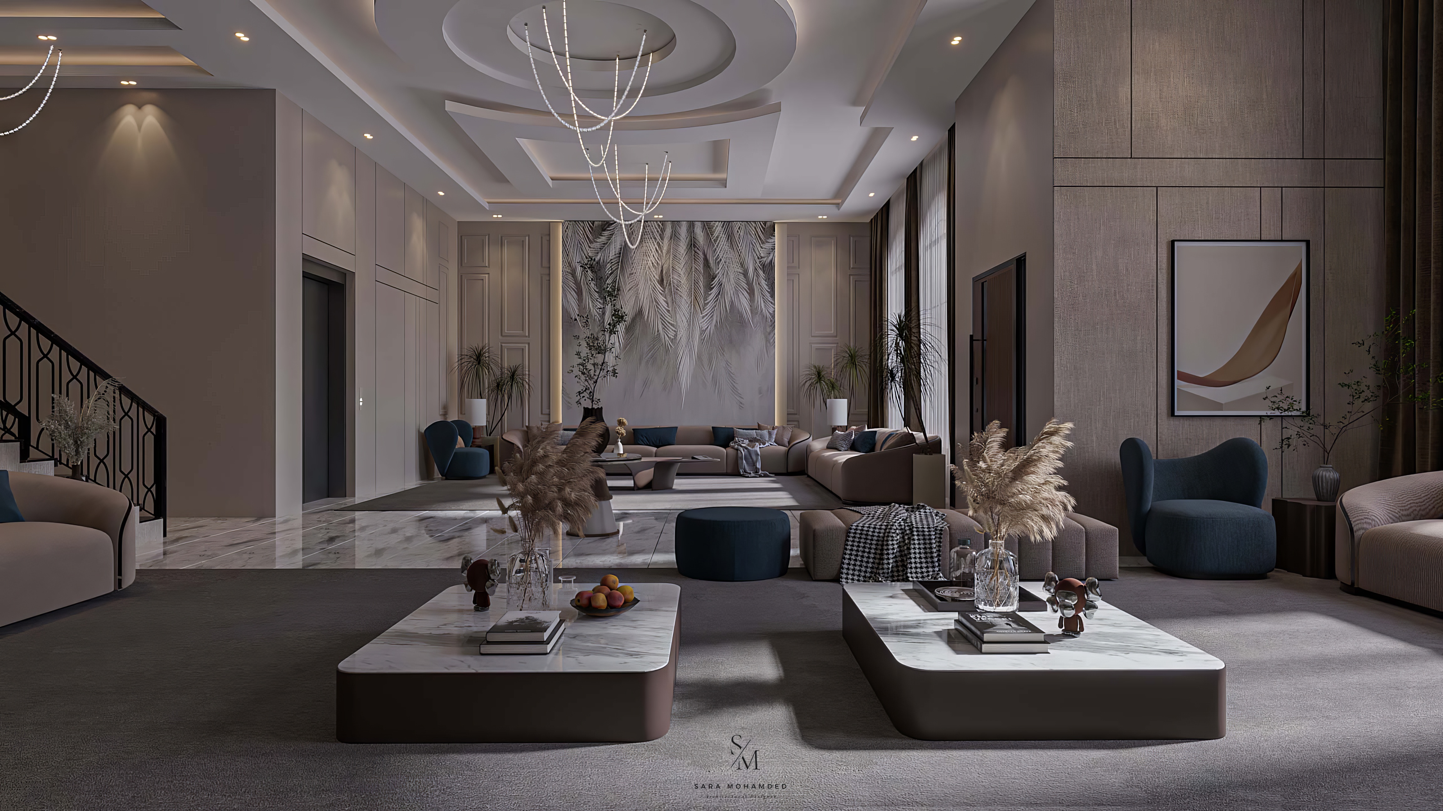 现代别墅客厅设计丨PLAN INTERIOR-6