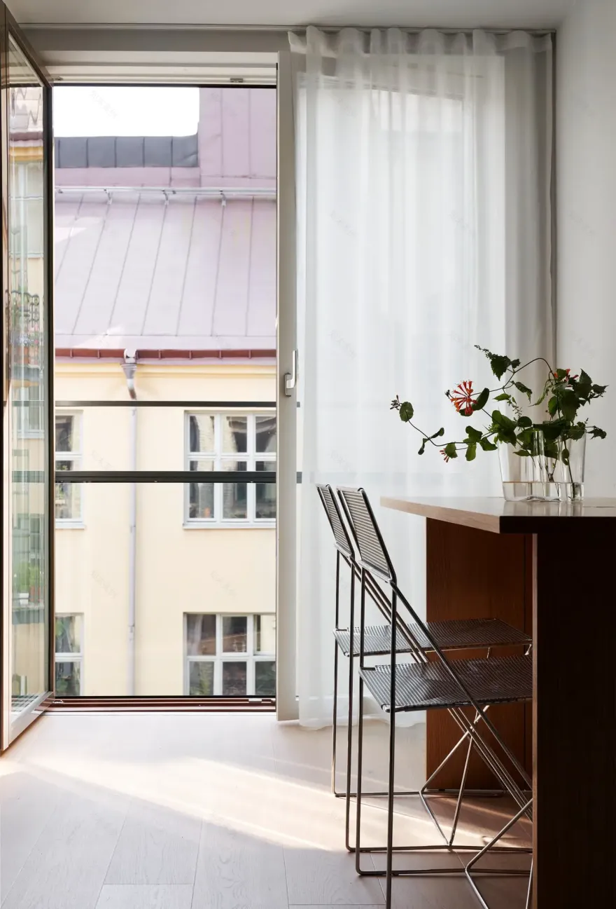 瑞典斯德哥尔摩 32m2 豪华酒店式设计工作室-4