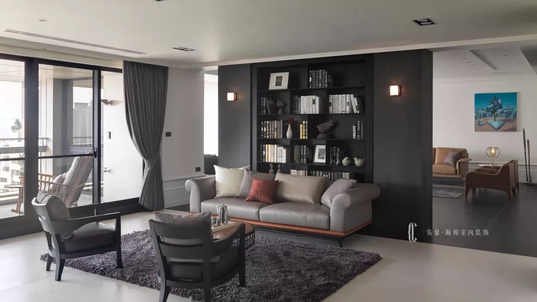 【空间故事】363㎡，空中飞人的暖对比个性宅-2