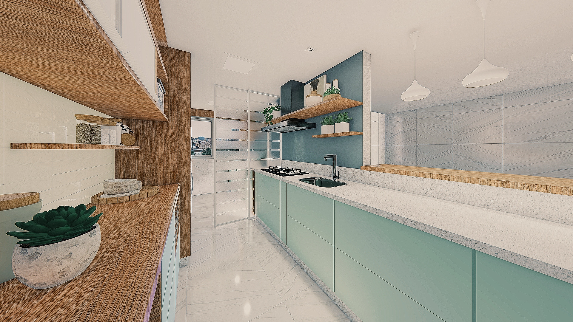 Cozinha e Lavanderia - Marcia-2