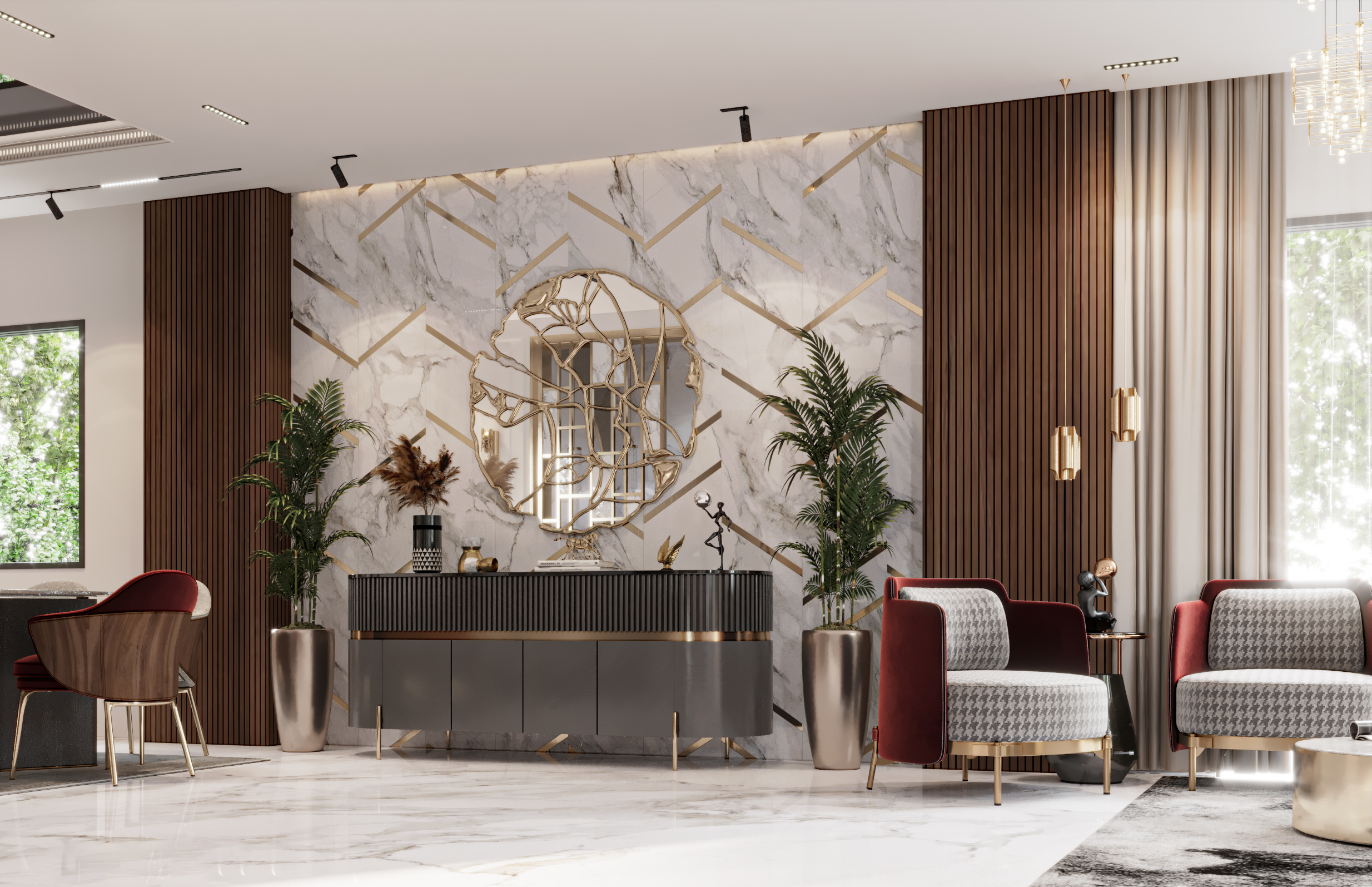 豪华现代接待室设计丨EVENTO designs-7