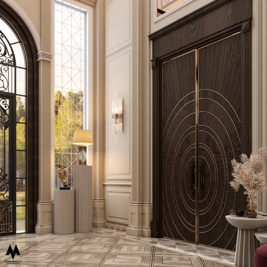 Villa 入口空间设计丨卡塔尔丨Asmaa Mostafa-9