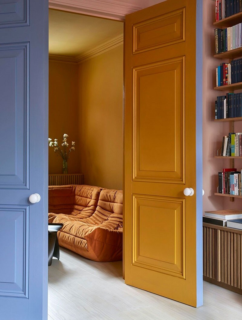 伦敦维多利亚式住宅的活力色彩空间-3