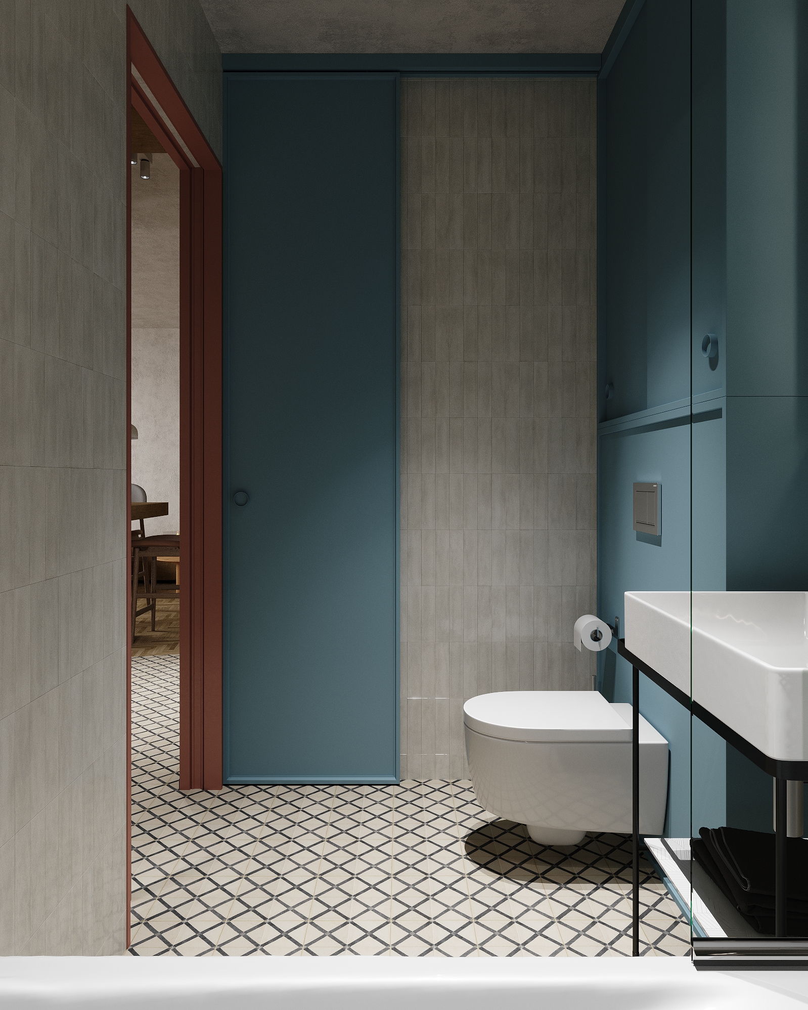 JAPANDI 风格城市公寓室内设计-29