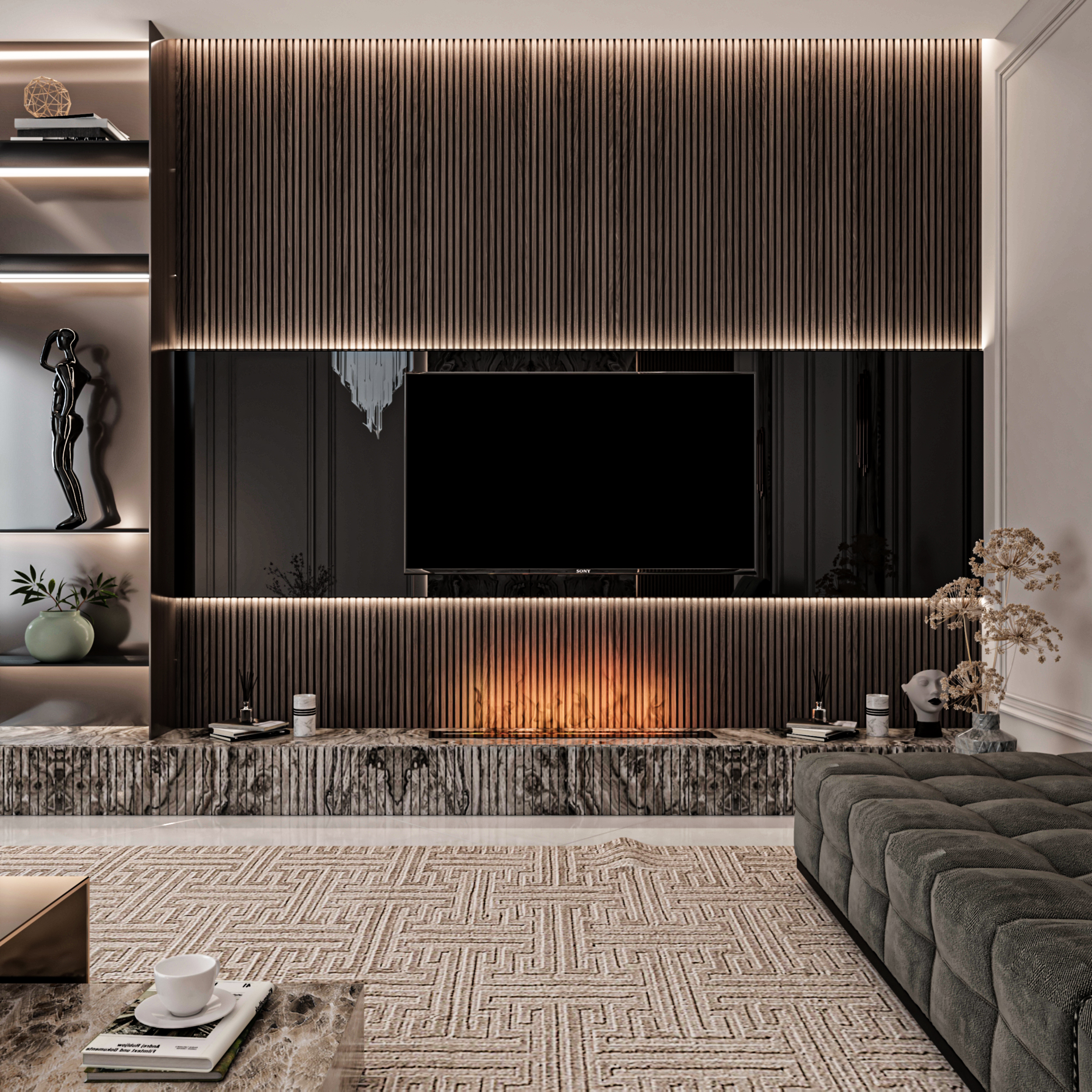 迪瓦尼亚室内设计丨Diwaniya Interior design-6