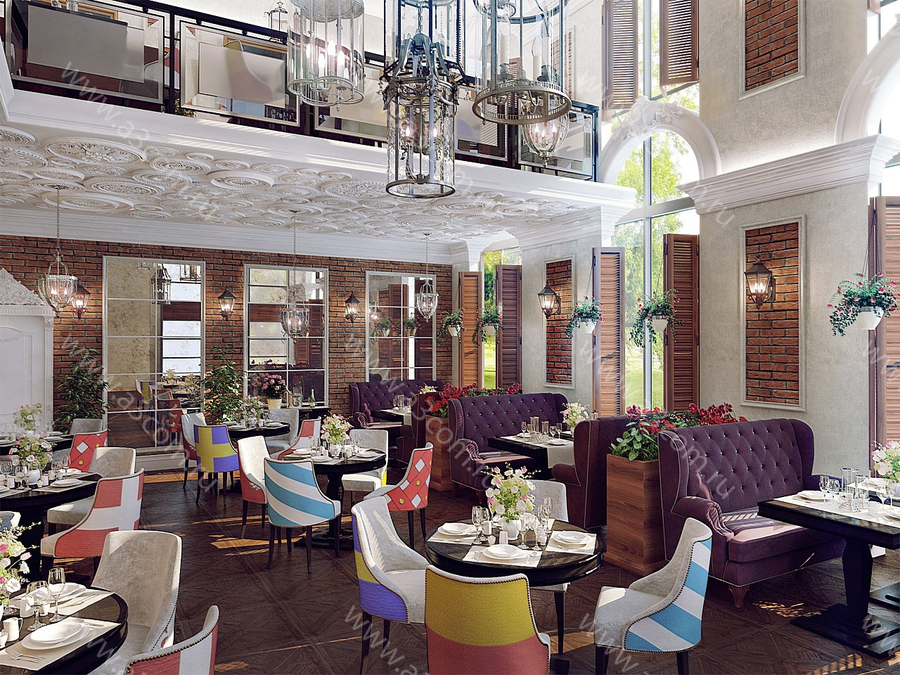 意大利风格餐厅设计丨俄罗斯莫斯科丨Атриком-1