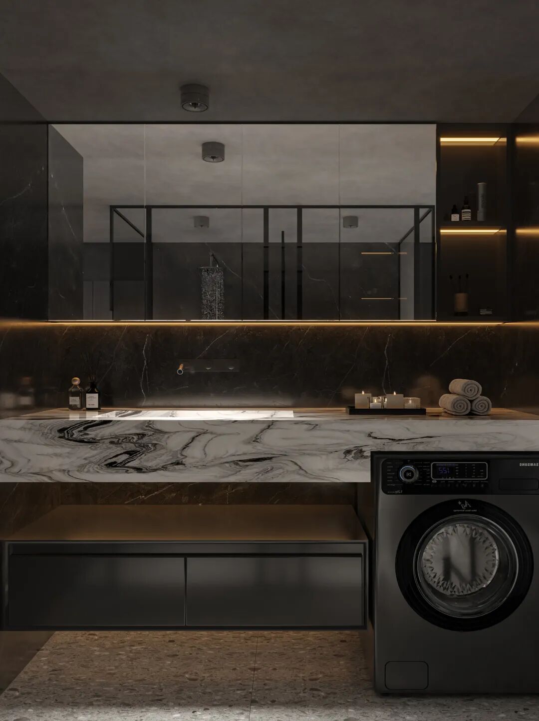 广州越秀天荟江湾Loft公寓丨中国广州丨格梵装饰集团-24