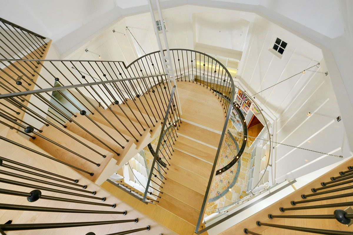 带有玻璃圆形图书馆的独特住宅丨美国康涅狄格丨Christopher Pagliaro Architects-21