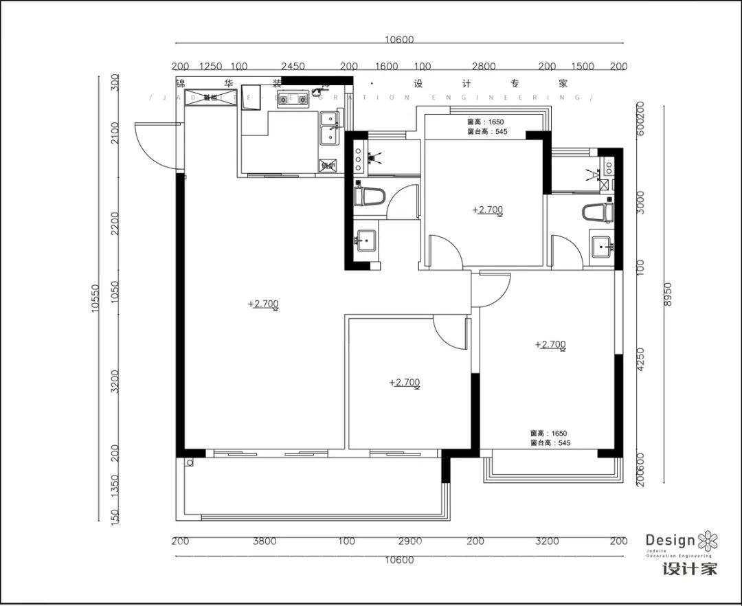 120㎡精装房改造丨锦华装饰-11
