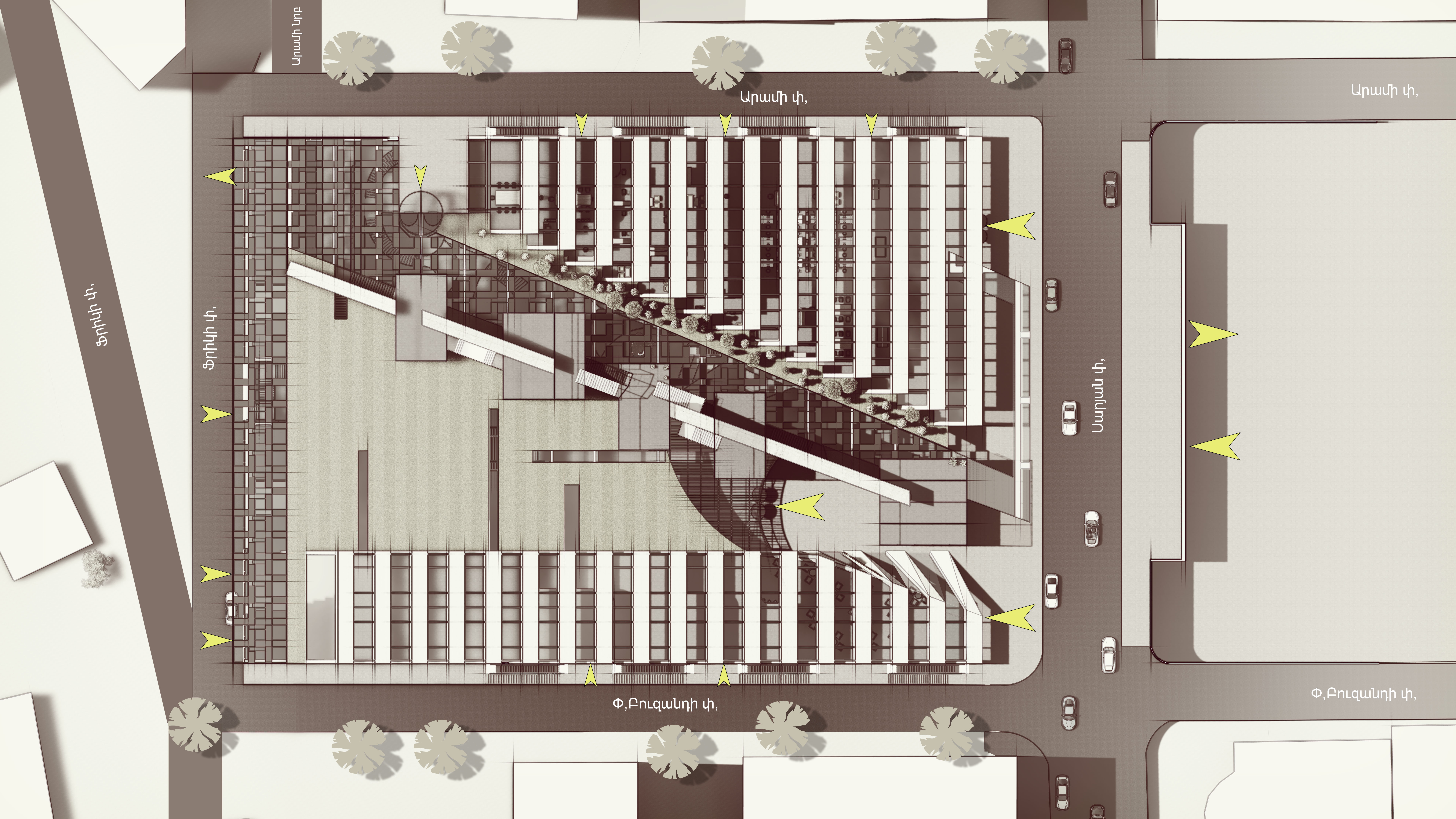Multifunctional Center in Armenia Yerevan Saryan st 22-4