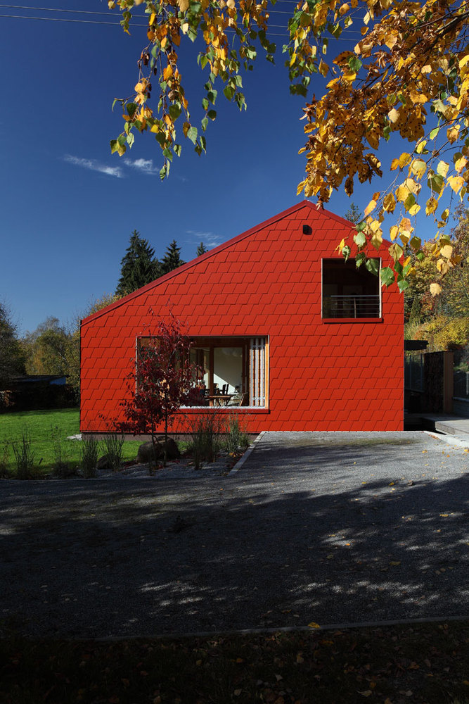 捷克 Ladvi 独栋家庭住宅 | “一栋住宅中的住宅”-35