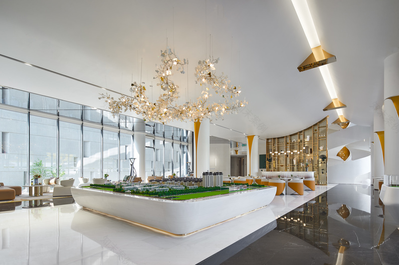 泰州中海九樾售楼处 | 银杏元素重构空间-4