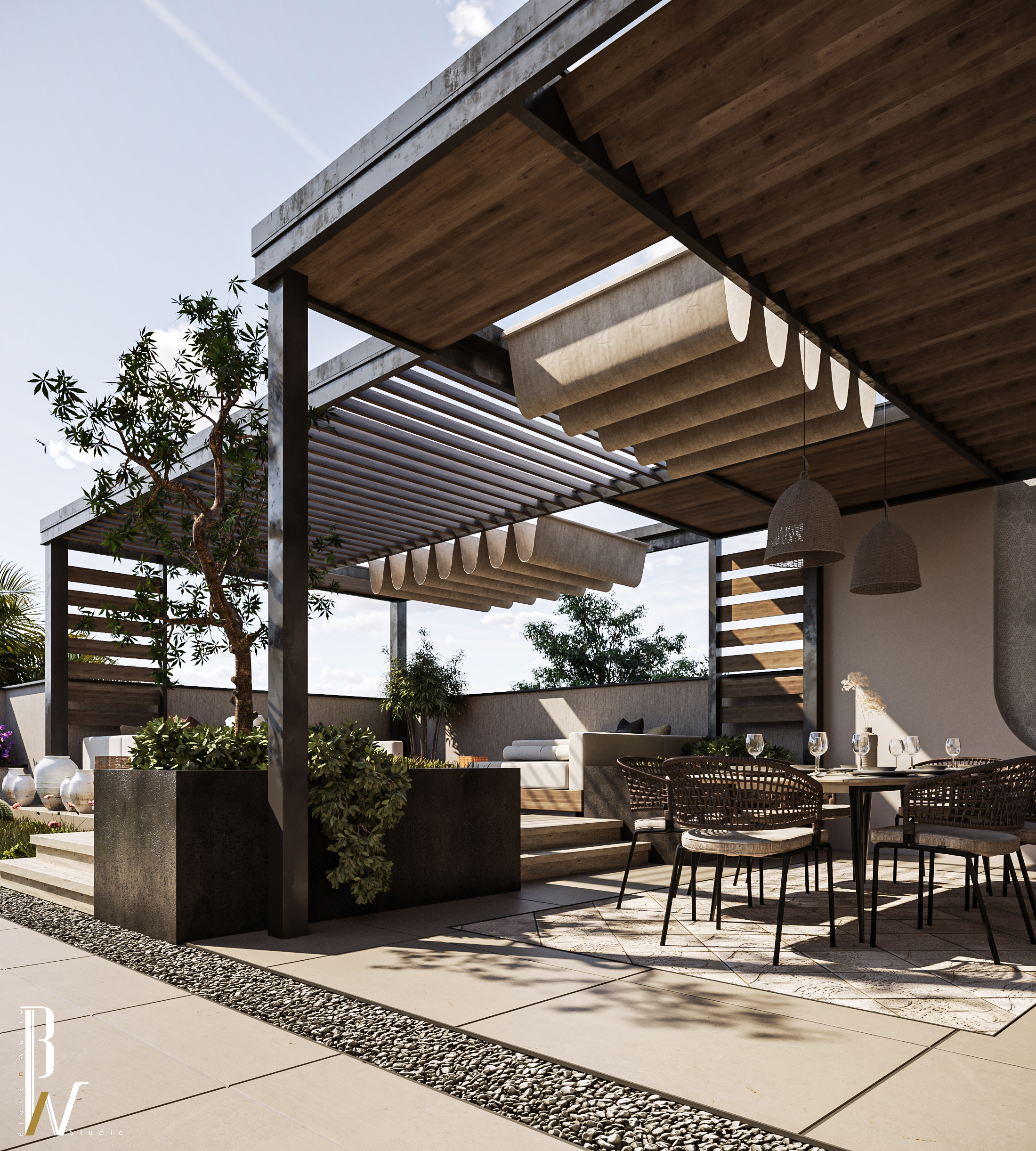 屋顶设计丨Black N White-12