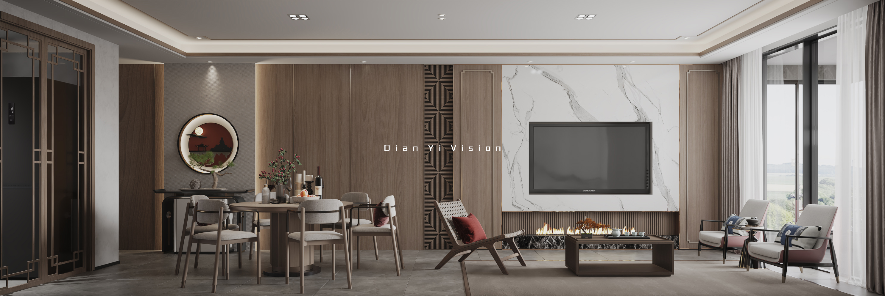 现代简约风平层设计-29