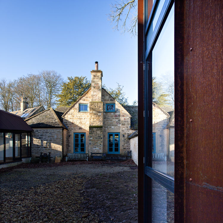 带生锈铁制塔楼的传统乡村别墅扩建丨英国格洛斯特丨Chris Dyson Architects-25