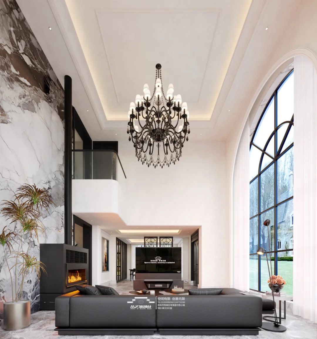 君临山水别墅·香奈儿法式丨中国桂林丨品之筑设计-25