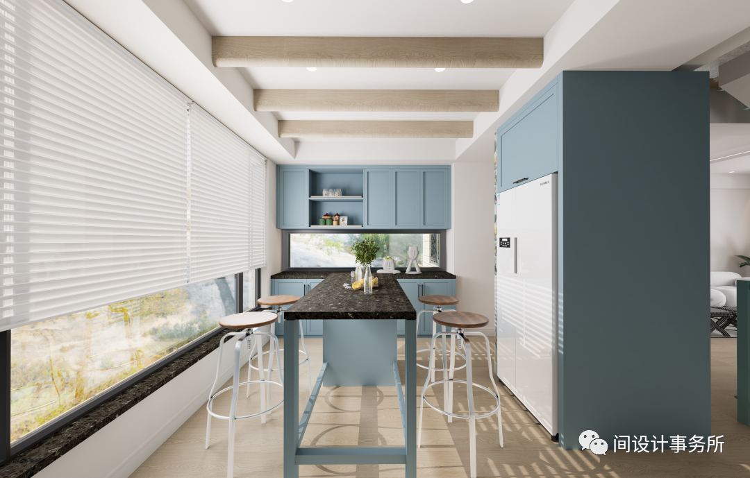 普达北苑 · 蓝色梦幻中的艺术居家丨间·设计事务所-24