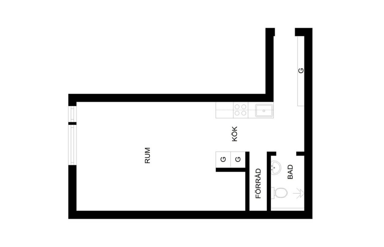 25平米单身公寓室内设计-66