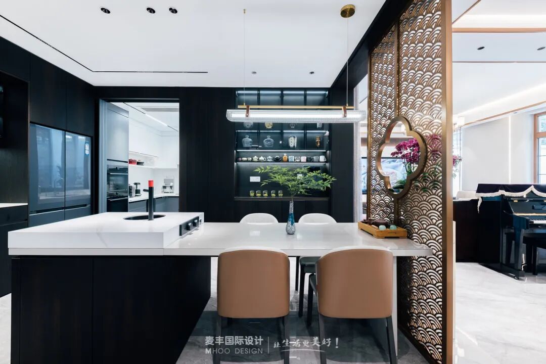 MHOO|绿城诚园380㎡中式轻奢：在时光里，晕染东方诗意-25