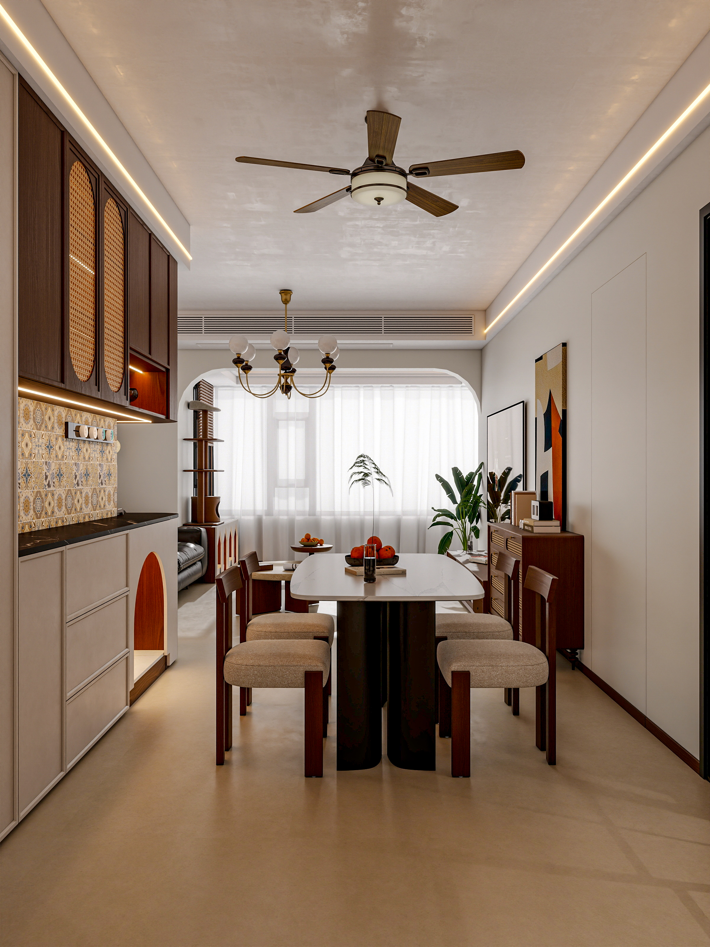 四川成都中海锦江城花涧（109平方中古风三居室）-15