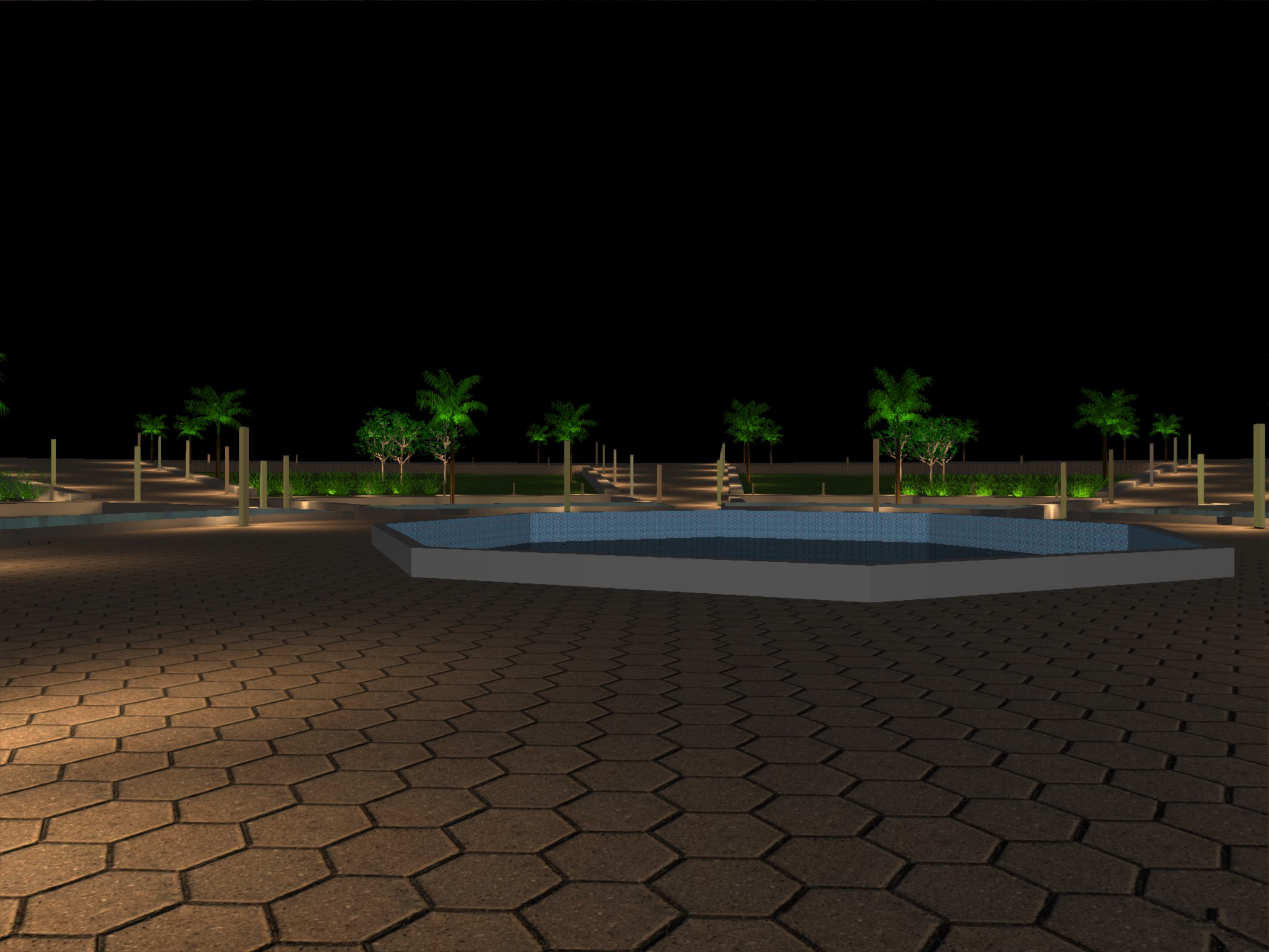 Main Square Landscape Lighting design-19