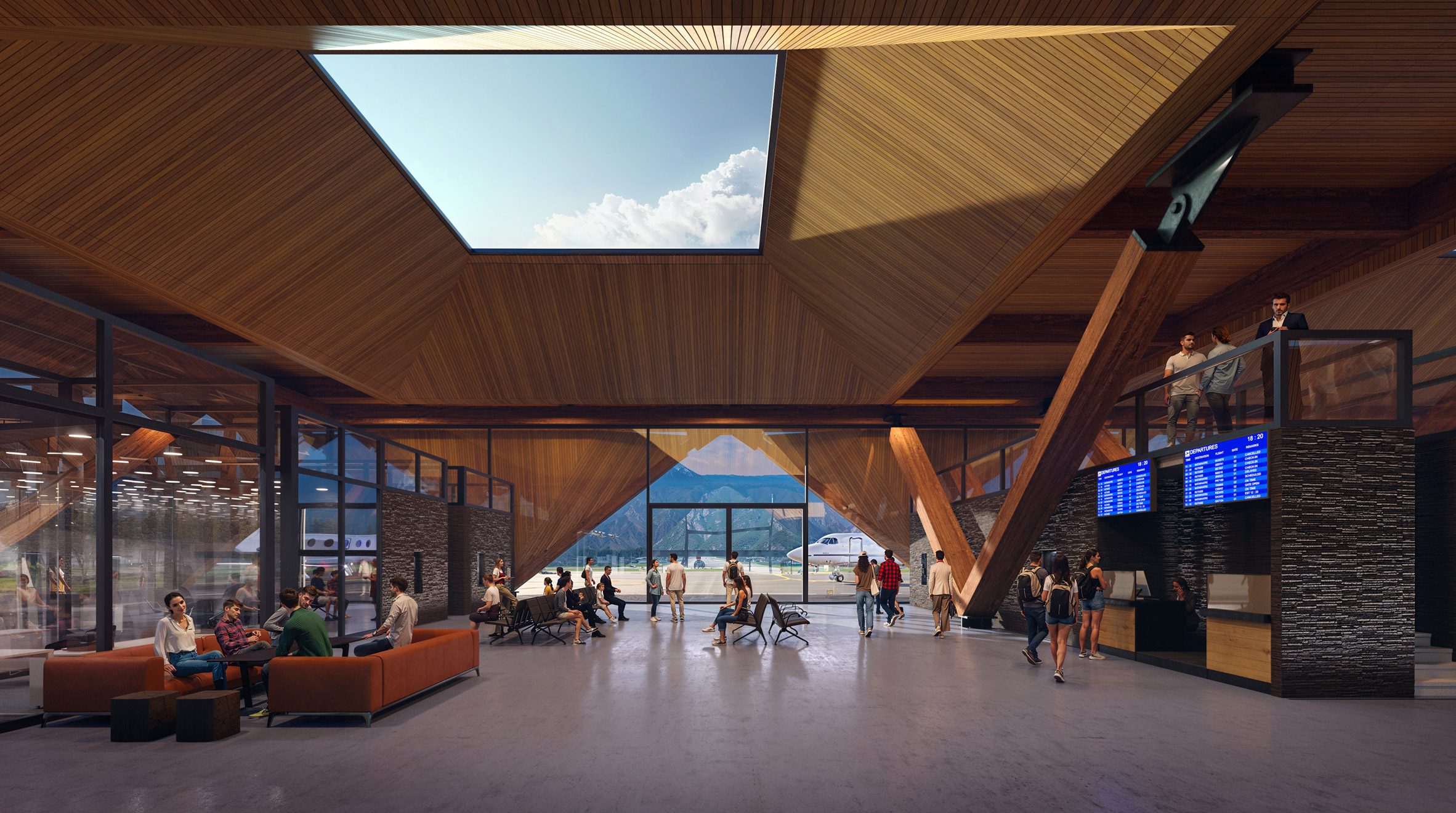 Mestia机场航站楼设计丨LSG Solutions-22