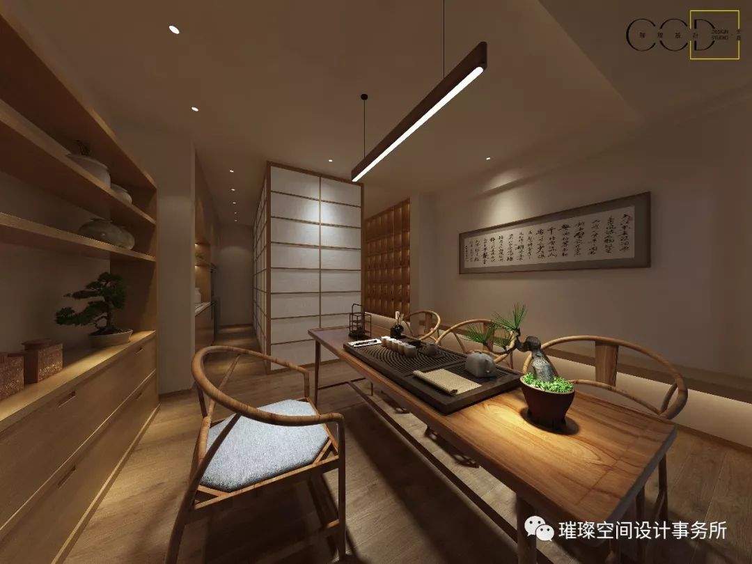 茗语轩 | 禅意茶空间的璀璨设计-26